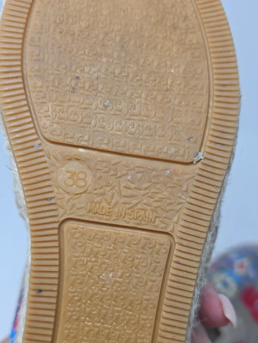 Johnny Was Floral Embroidered Platform Espadrilles Shoes Size 38